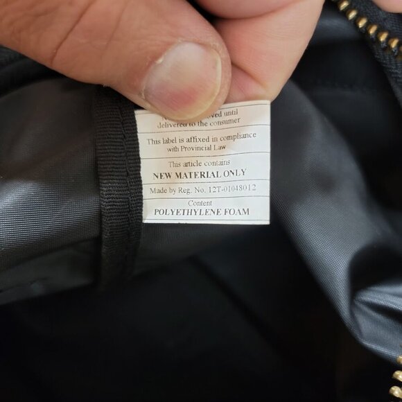 Marc by Marc Jacobs Nylon Mini Backpack – Black with Gold Zippers & Leather Trim - Picture 12 of 12